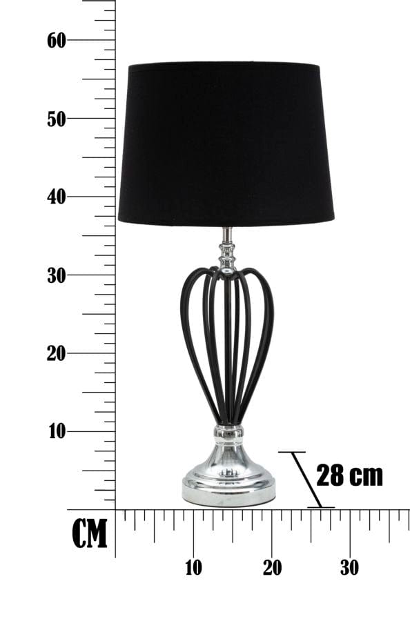 Mauro Ferretti TABLE LAMP DARKY SILVER CM Ø 28X56
