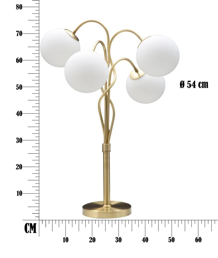 Mauro Ferretti TABLE LAMP GLAMY 4 LIGHT CM Ø 53X74