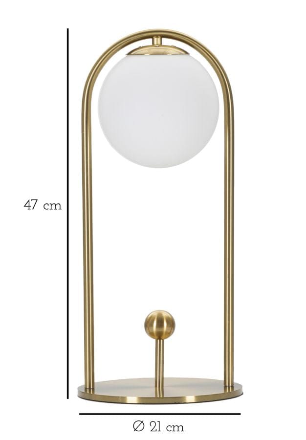 Mauro Ferretti TABLE LAMP GLAMY ARC -A- CM Ø 21X47