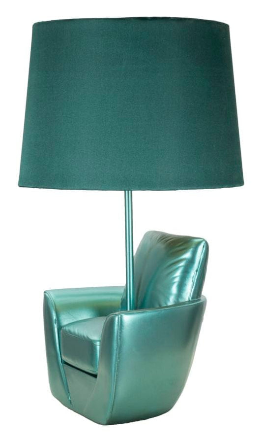 Mauro Ferretti TABLE LAMP MIDCENTURY 
 TURQUOISE CM Ø 26X43