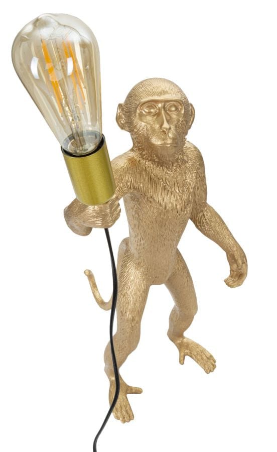 Mauro Ferretti TABLE LAMP MONKEY GOLD CM Ø 26X34X55
