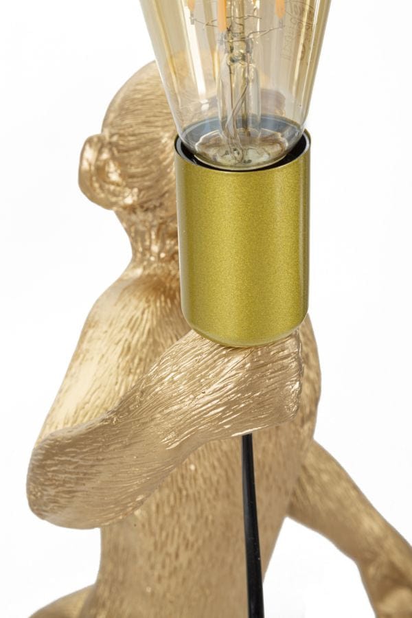 Mauro Ferretti TABLE LAMP MONKEY GOLD CM Ø 26X34X55