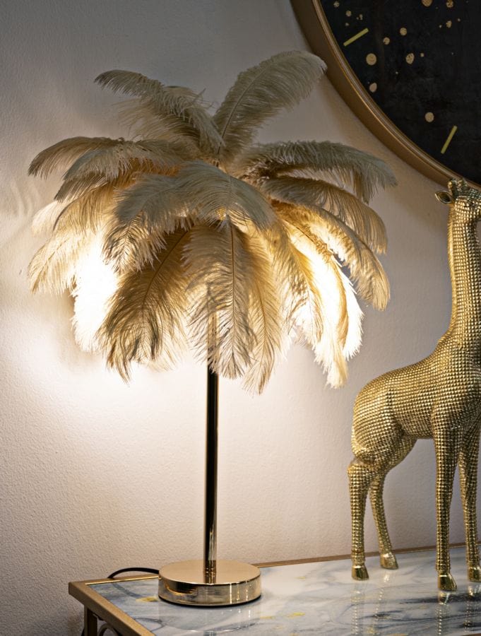Mauro Ferretti TABLE LAMP PALM CAMMELLO CM Ø 55X60