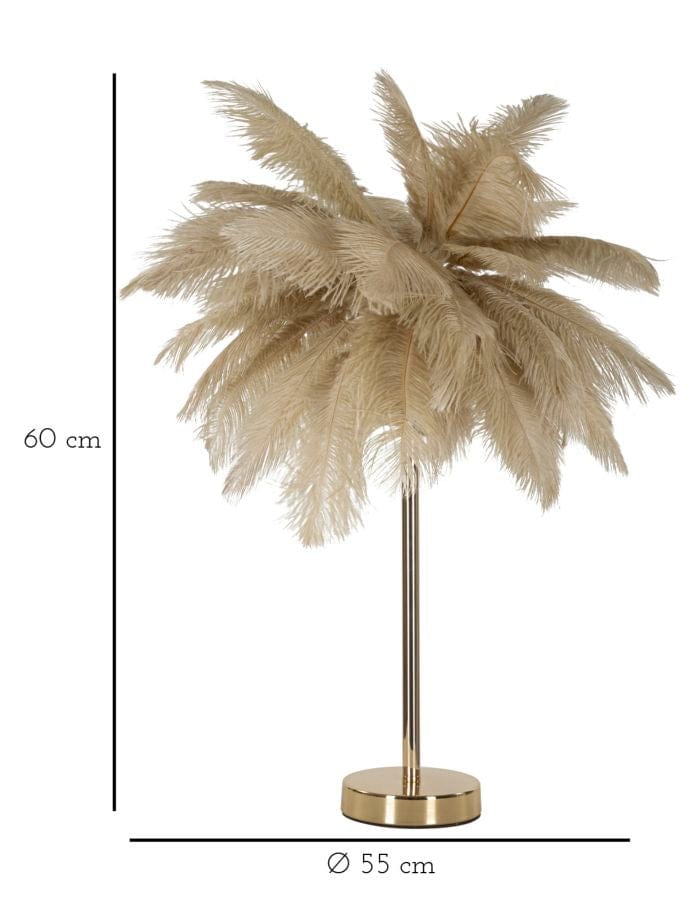 Mauro Ferretti TABLE LAMP PALM CAMMELLO CM Ø 55X60