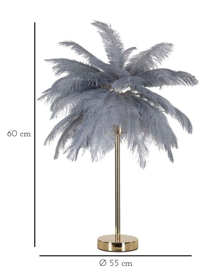 Mauro Ferretti TABLE LAMP PALM GREY CM Ø 55X60