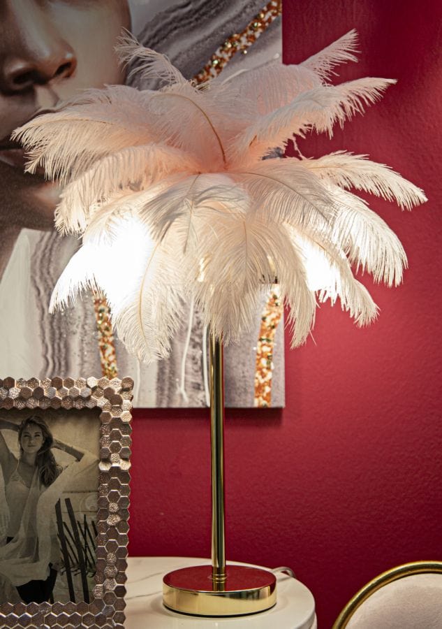 Mauro Ferretti TABLE LAMP PALM PINK CM Ø 40X55