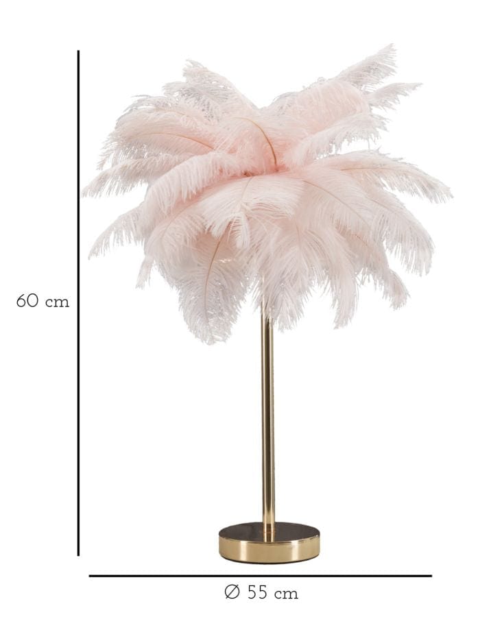 Mauro Ferretti TABLE LAMP PALM PINK CM Ø 40X55