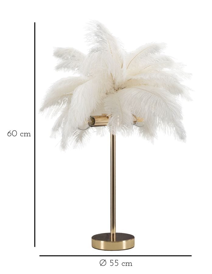 Mauro Ferretti TABLE LAMP PALM WHITE CM Ø 40X55