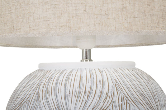 Mauro Ferretti TABLE LAMP POLYRESIN ROUND ATENE CM Ø 38X59