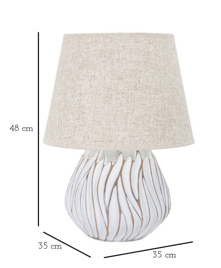Mauro Ferretti TABLE LAMP POLYRESINHONDURAS CM Ø 35X48