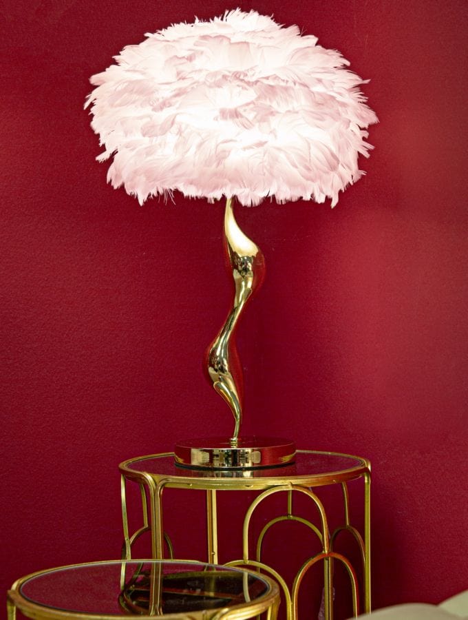 Mauro Ferretti TABLE LAMP SLIM PINK CM Ø 40X63