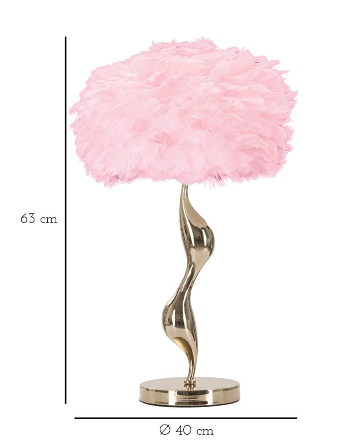 Mauro Ferretti TABLE LAMP SLIM PINK CM Ø 40X63