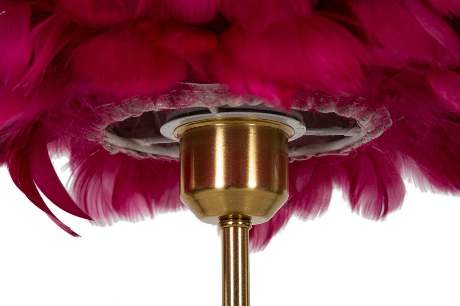 Mauro Ferretti TABLE LAMPBALL FEATHER BORDEAUX CM Ø 30X50