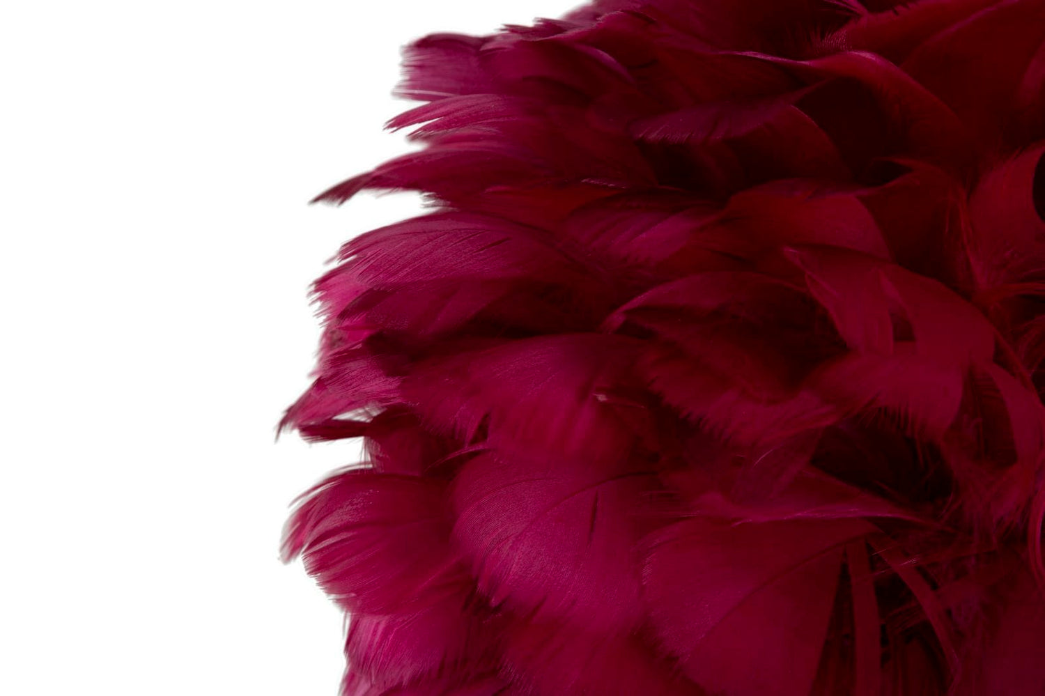 Mauro Ferretti TABLE LAMPBALL FEATHER BORDEAUX CM Ø 30X50