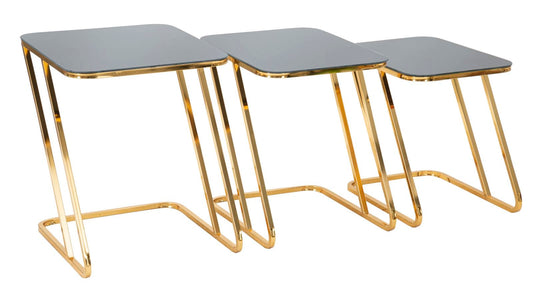 Mauro Ferretti TABLE SIMPLE SET 3 PCS CM 44X50,5X55,5-39X49X51-34X47X45