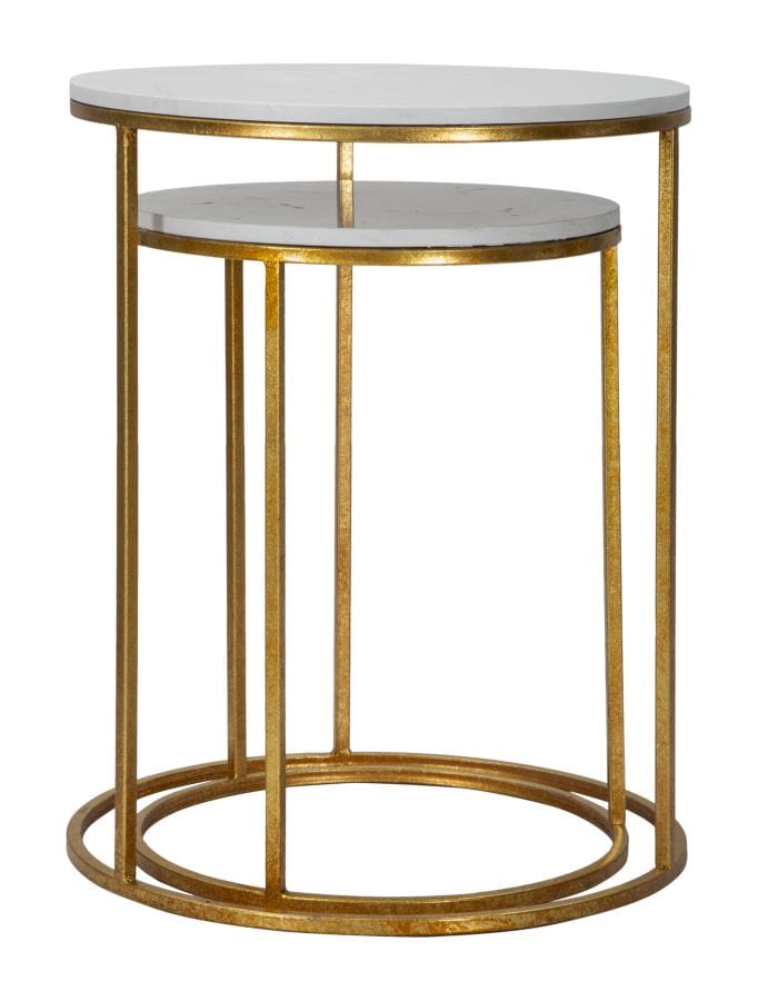 Mauro Ferretti TABLE SIMPLY MARBLE COUPLE Ø 52X63-42X53