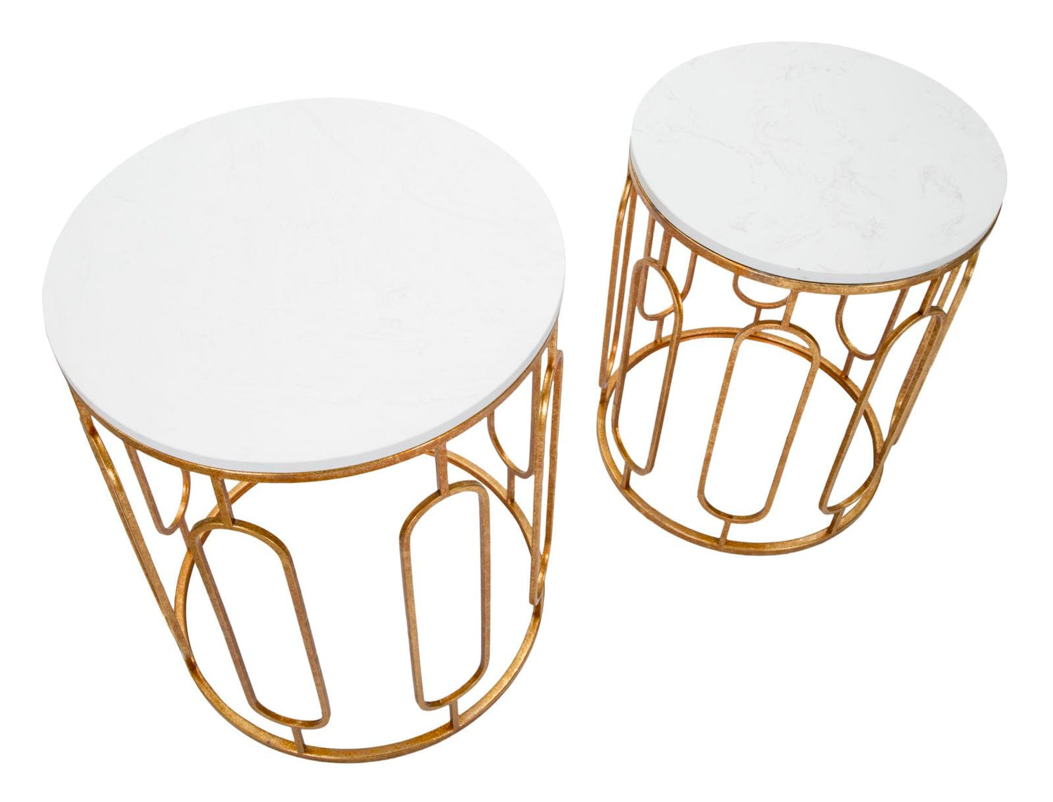 Mauro Ferretti TABLE TORY MARBLE COUPLE CM 46X55-39X48
