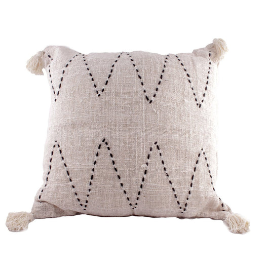 Pole To Pole Thin Linnen PomPom Pillow 60*60