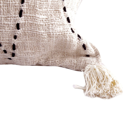 Pole To Pole Thin Linnen PomPom Pillow 60*60