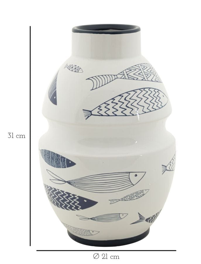 Mauro Ferretti VASE FISH CM Ø 21X31
