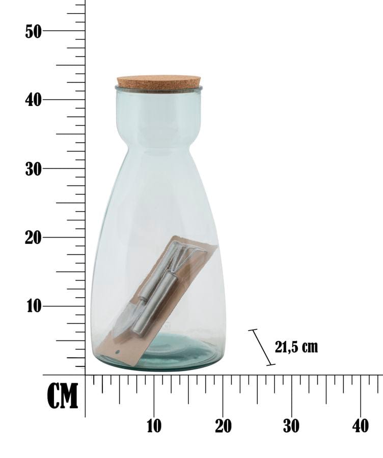 Mauro Ferretti VASE GARDEN VETRO RICICLATO CM Ø 21,5X43,5 (MADE IN SPAIN)