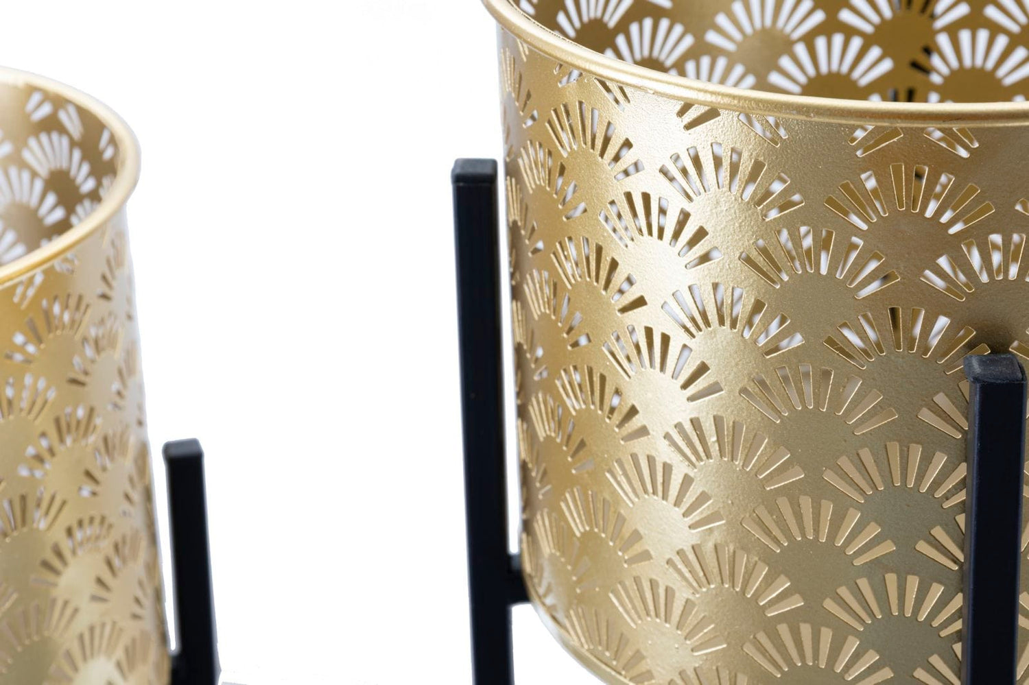 Mauro Ferretti VASE HOLDER GLISSY SET 2PCS -A- CM Ø 21X38-19X28