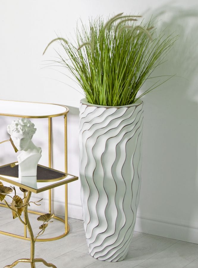 Mauro Ferretti VASE POLYRESIN CM Ø 35X90