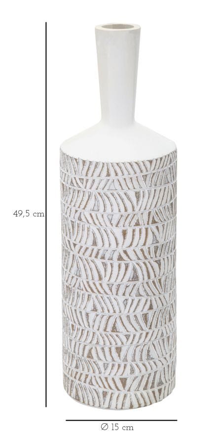 Mauro Ferretti VASE POLYRESIN NAIROBI BOTTLE CM Ø 15X49,5