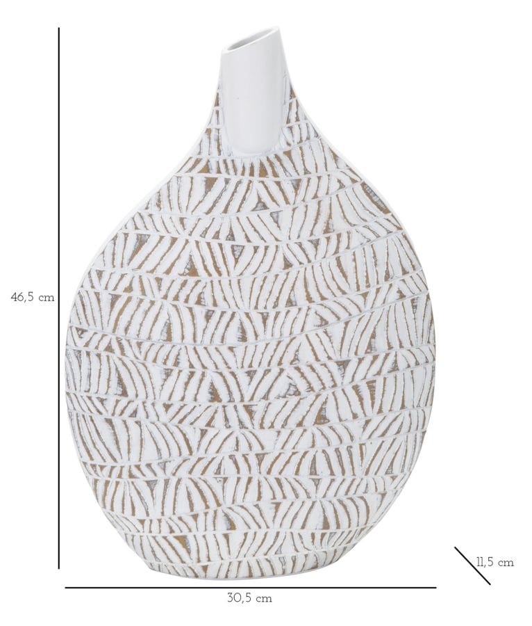 Mauro Ferretti VASE POLYRESIN NAIROBI CM 30,5X11,5X46,5