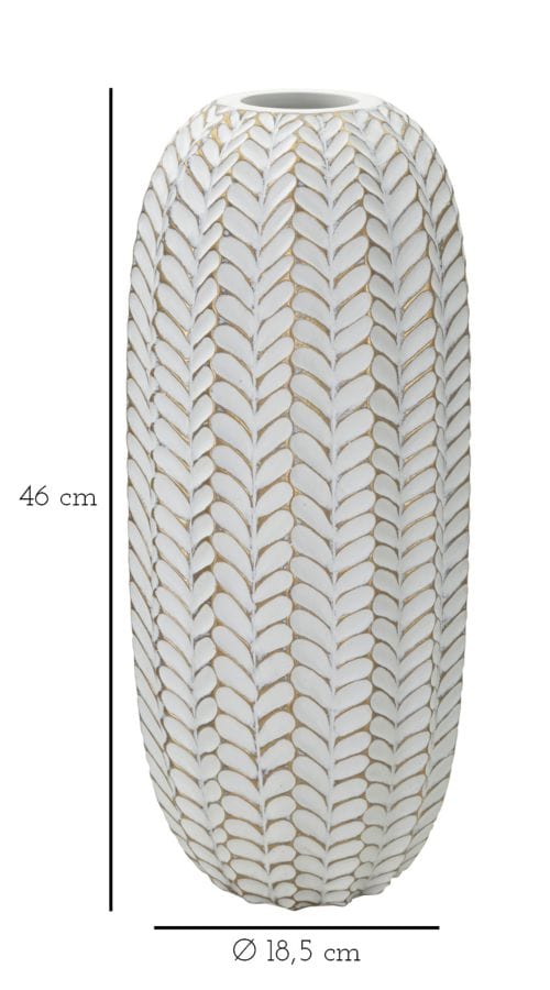 Mauro Ferretti VASE RESINA LEAF CM Ø 18,5X46