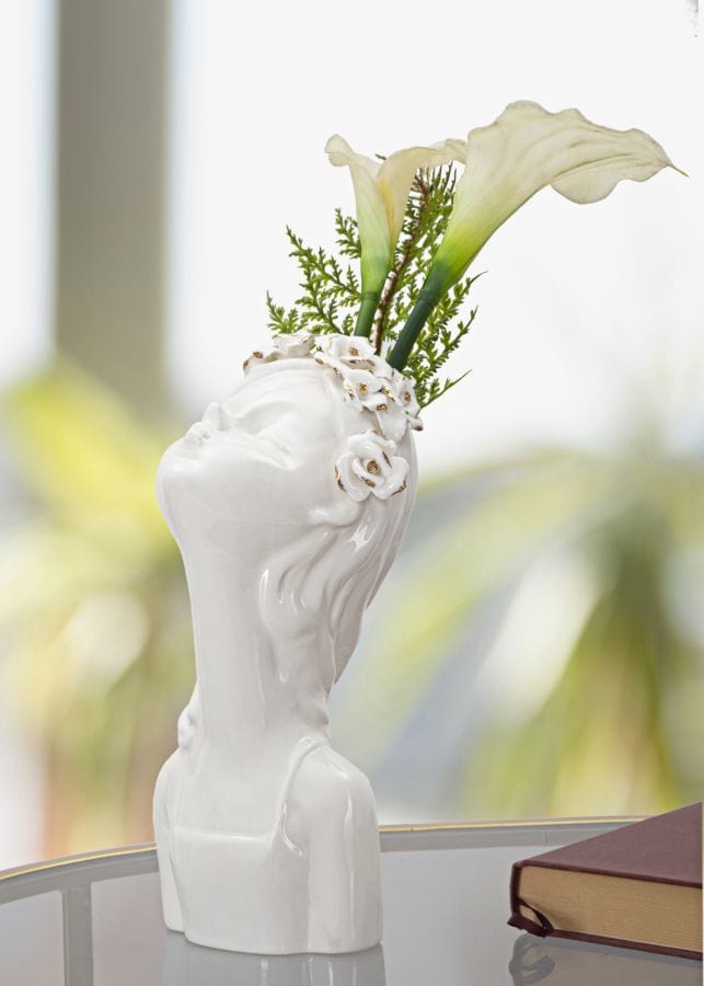 Mauro Ferretti VASE YOUNG LADY ROSES CM 10x14x26