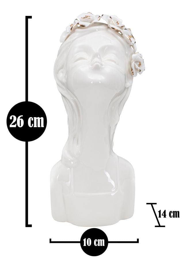 Mauro Ferretti VASE YOUNG LADY ROSES CM 10x14x26