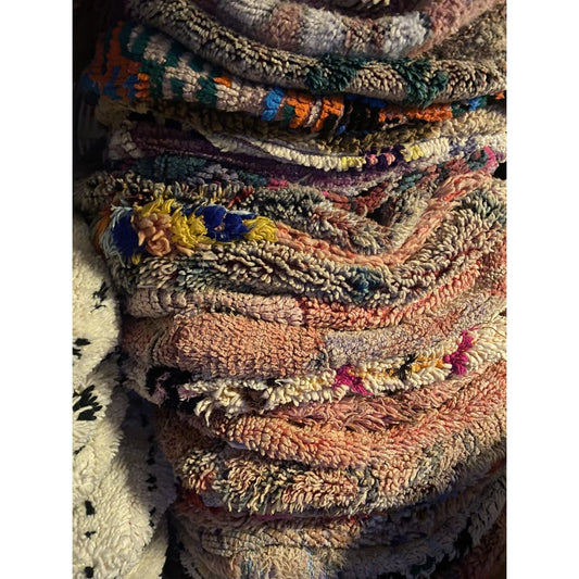 Tamegrouteshop Vintage berber pouf