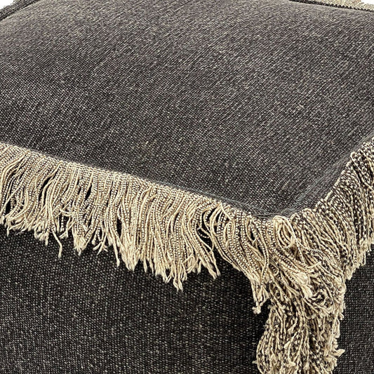 Voglrieder kreatives Wohnen Vloerkussen 2e keus kruk poef 40x40 cm kubuszit poef poef stonewashed