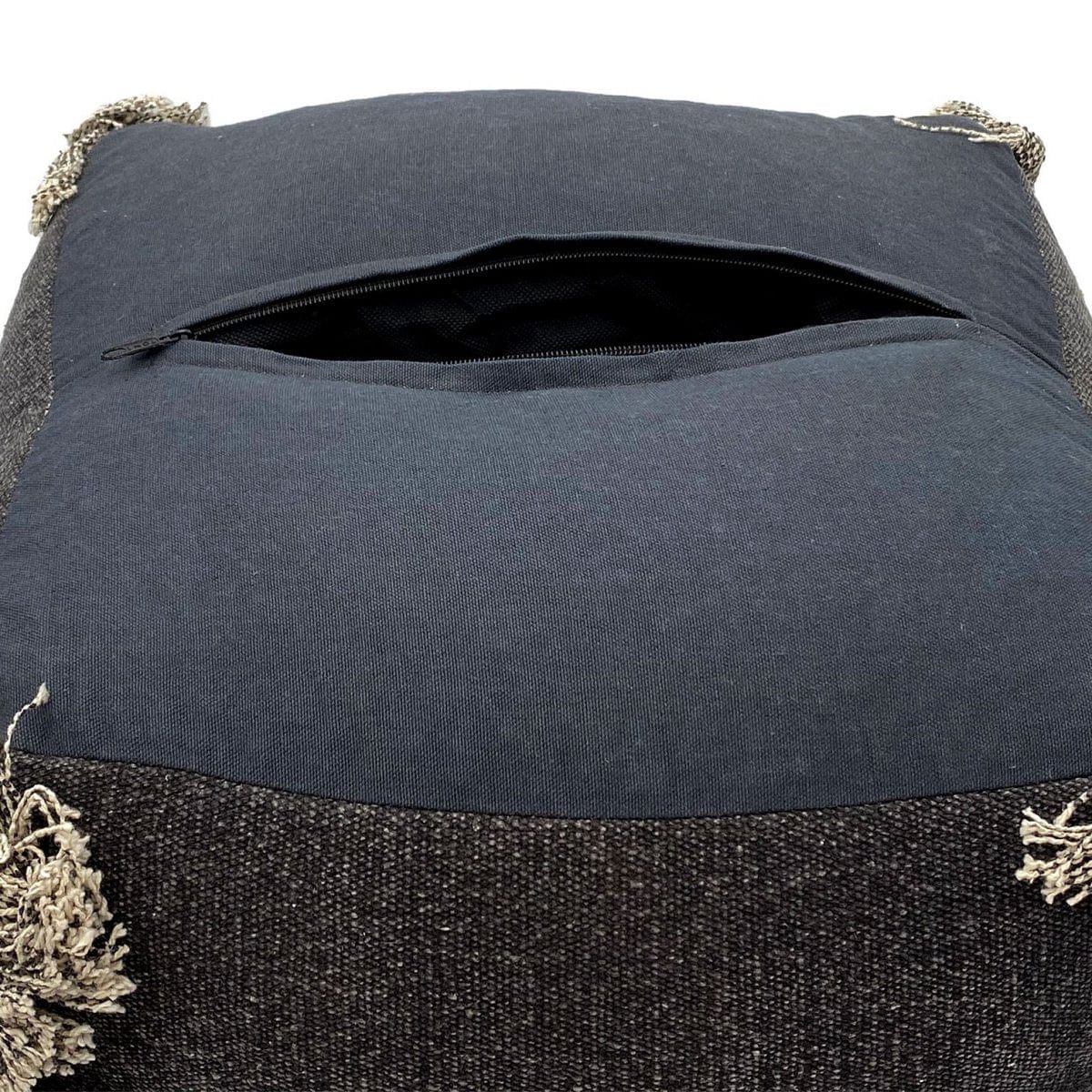 Voglrieder kreatives Wohnen Vloerkussen 2e keus kruk poef 40x40 cm kubuszit poef poef stonewashed
