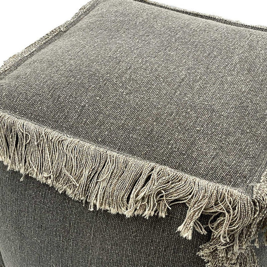 Voglrieder kreatives Wohnen Vloerkussen 2e keus kruk poef 40x40 cm kubuszit poef poef stonewashed