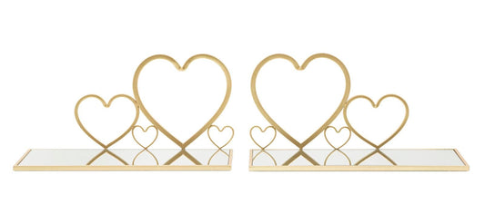 Mauro Ferretti WALL BED SIDE HEARTS SET 2 PCS CM 41,5X18X21