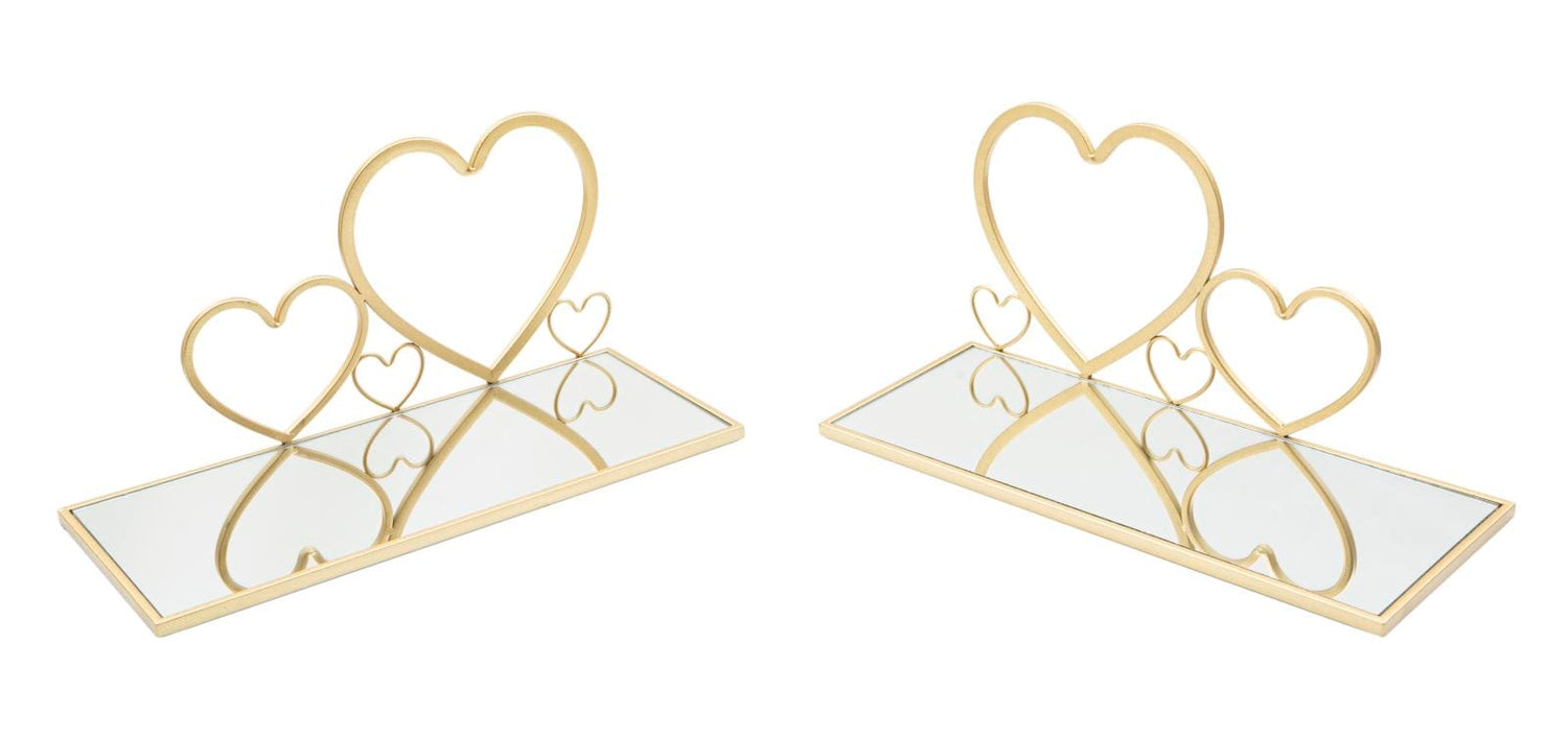 Mauro Ferretti WALL BED SIDE HEARTS SET 2 PCS CM 41,5X18X21