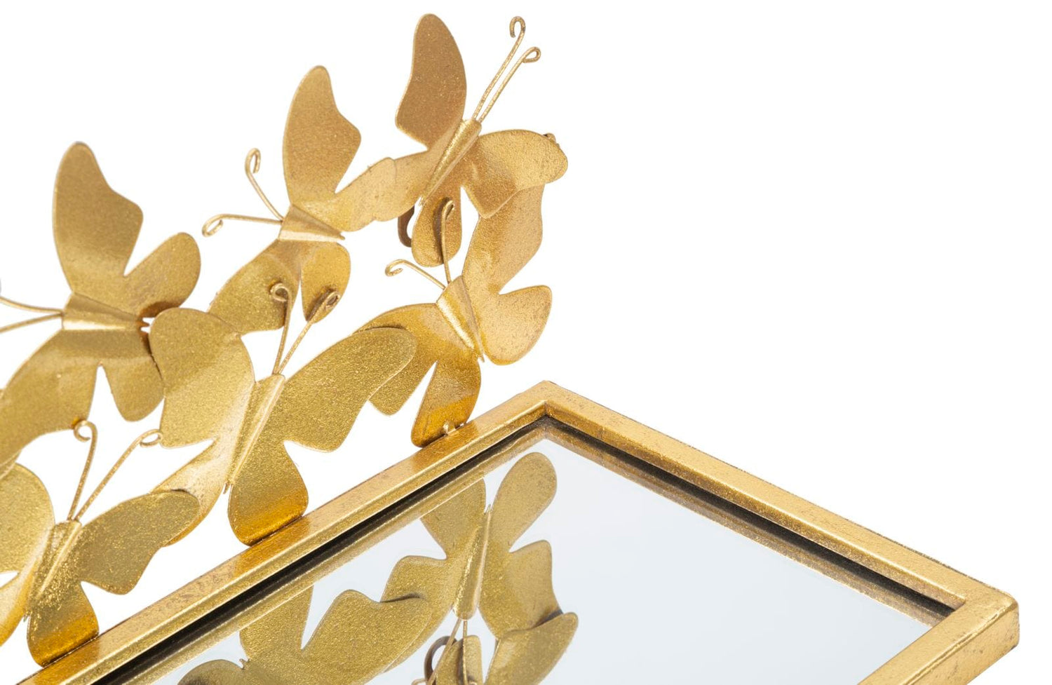 Mauro Ferretti WALL BEDSIDE/SHELF BUTTERFLIES SET 2 PCS CM 43X19,2X16,5