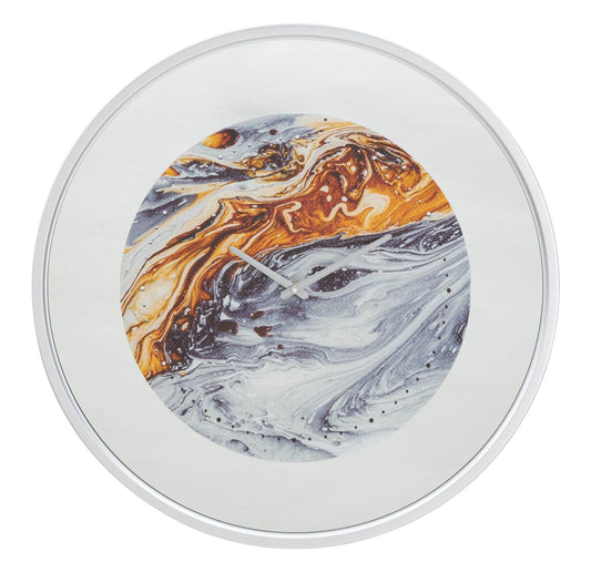 Mauro Ferretti WALL CLOCK MIRROR GREY CM Ø 60X5