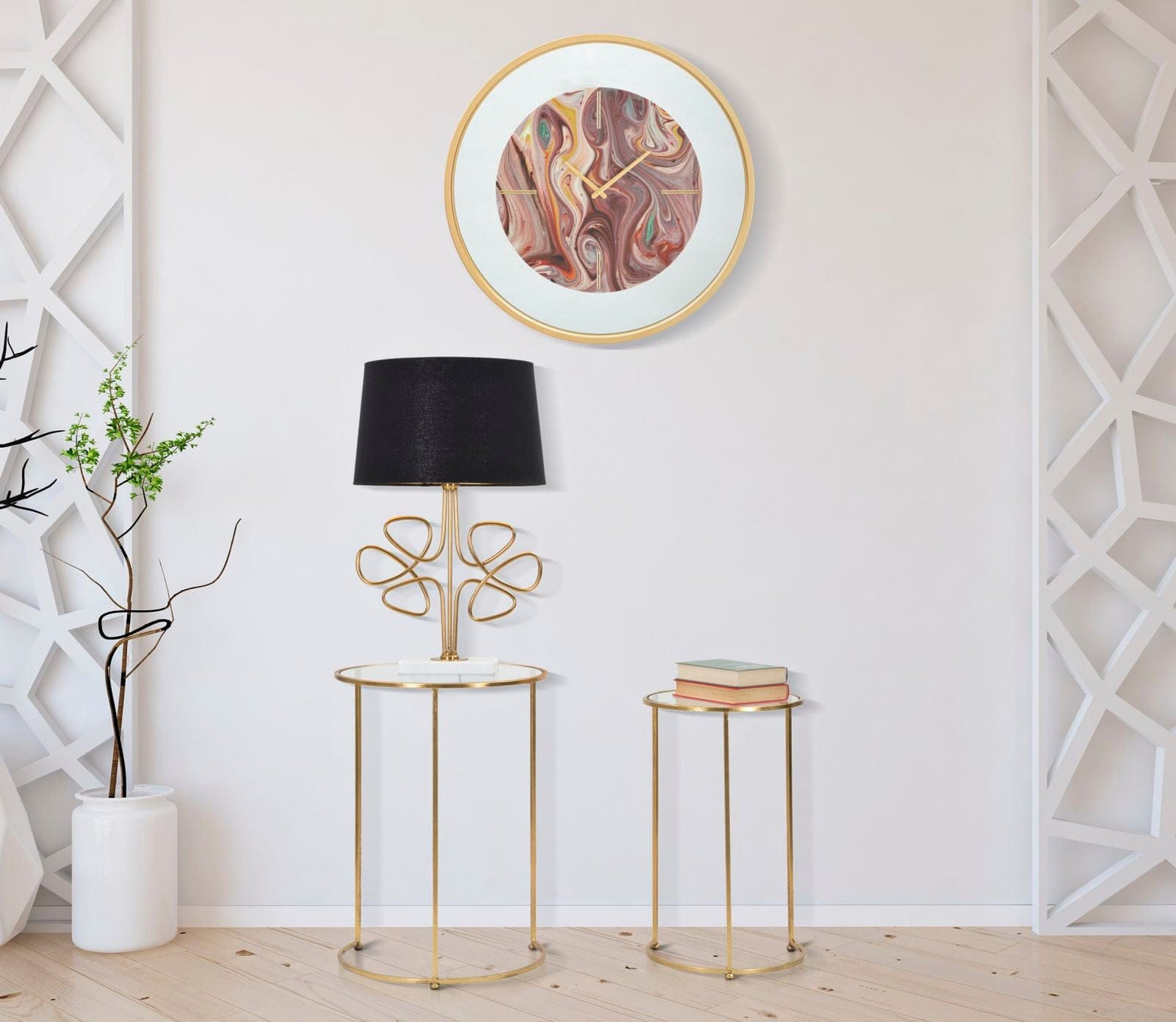 Mauro Ferretti WALL CLOCK MIRROR MIX CM Ø 60X5