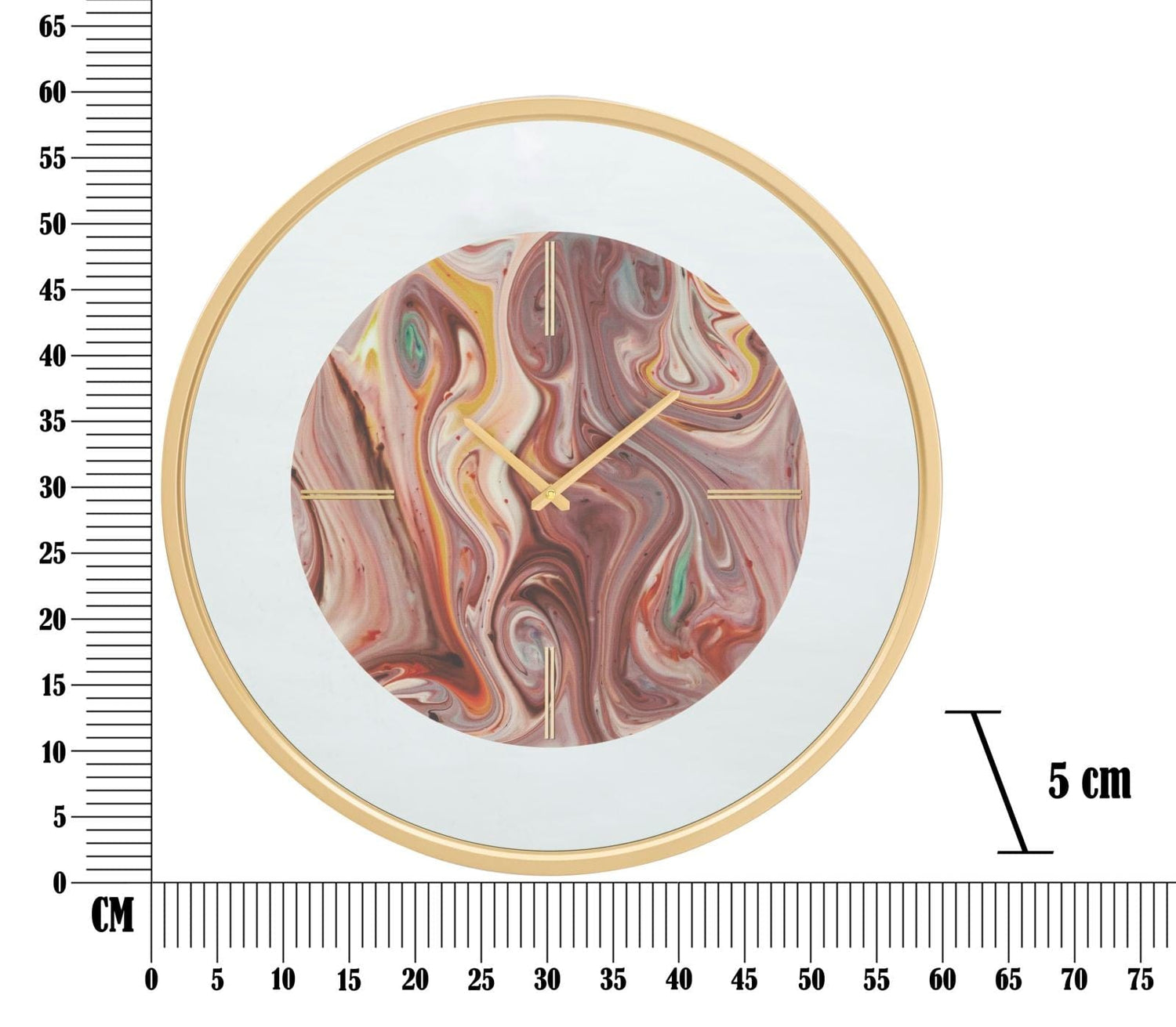 Mauro Ferretti WALL CLOCK MIRROR MIX CM Ø 60X5