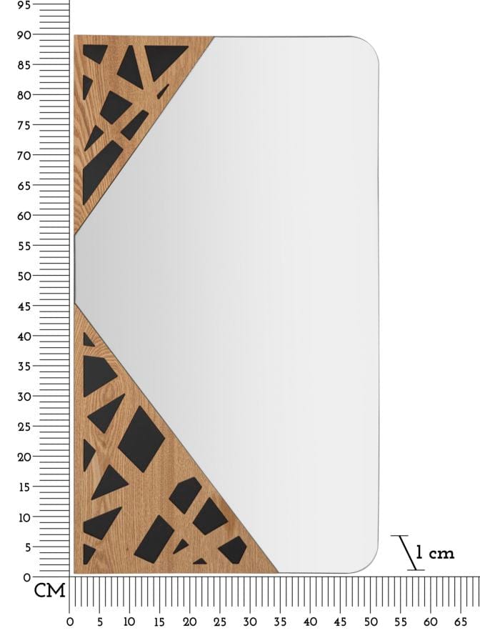 Mauro Ferretti WALL MIRROR ANGLE CM 50X1X90