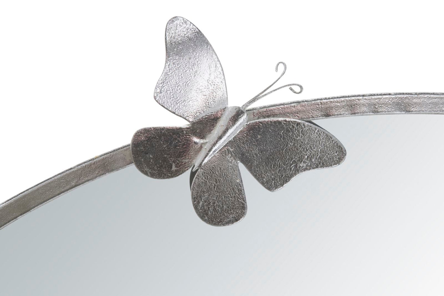 Mauro Ferretti WALL MIRROR BUTTERFLY ROUND SILVER CM Ø 91X3X94