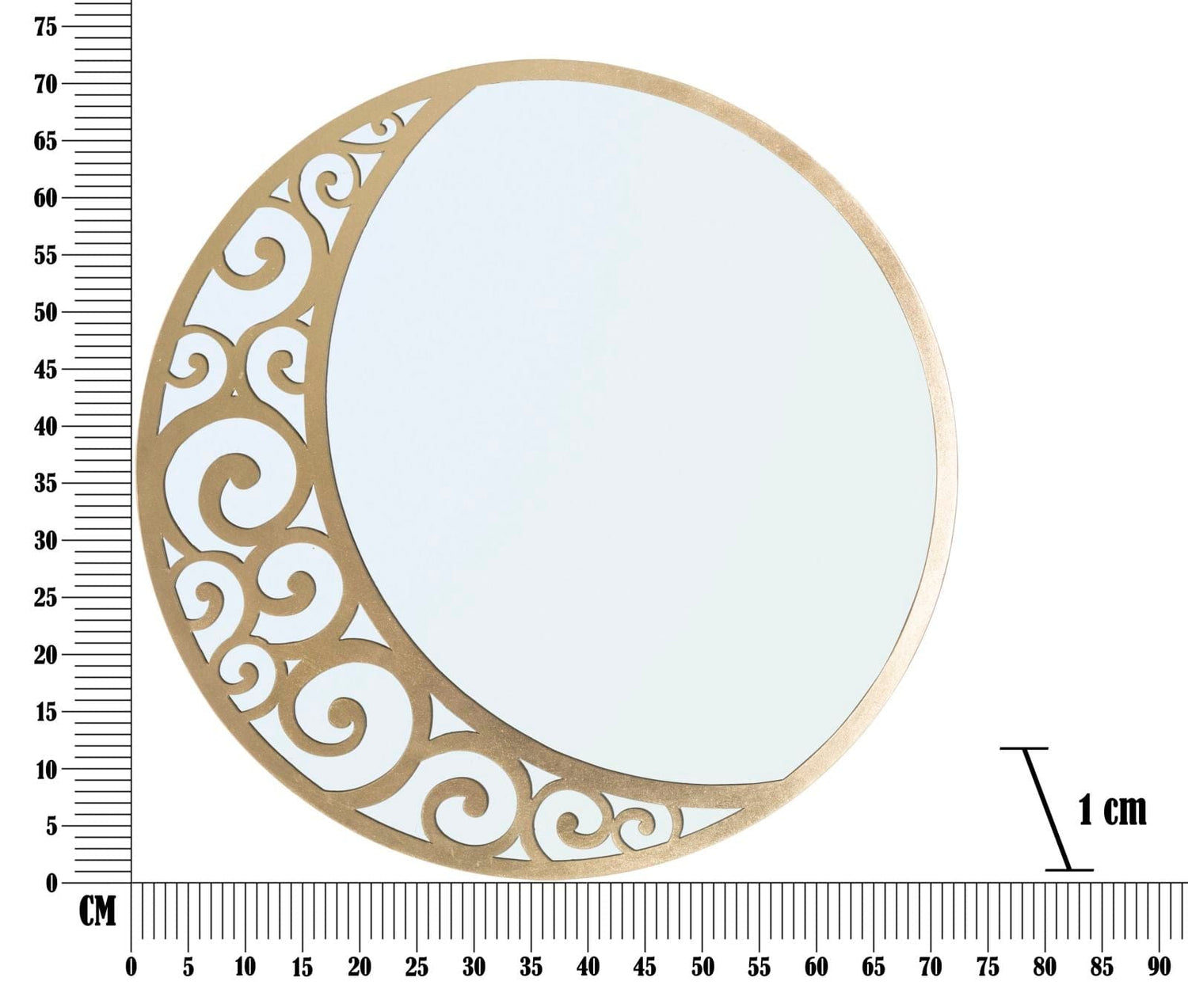 Mauro Ferretti WALL MIRROR LUNA ASTRATTA CM Ø 72X1