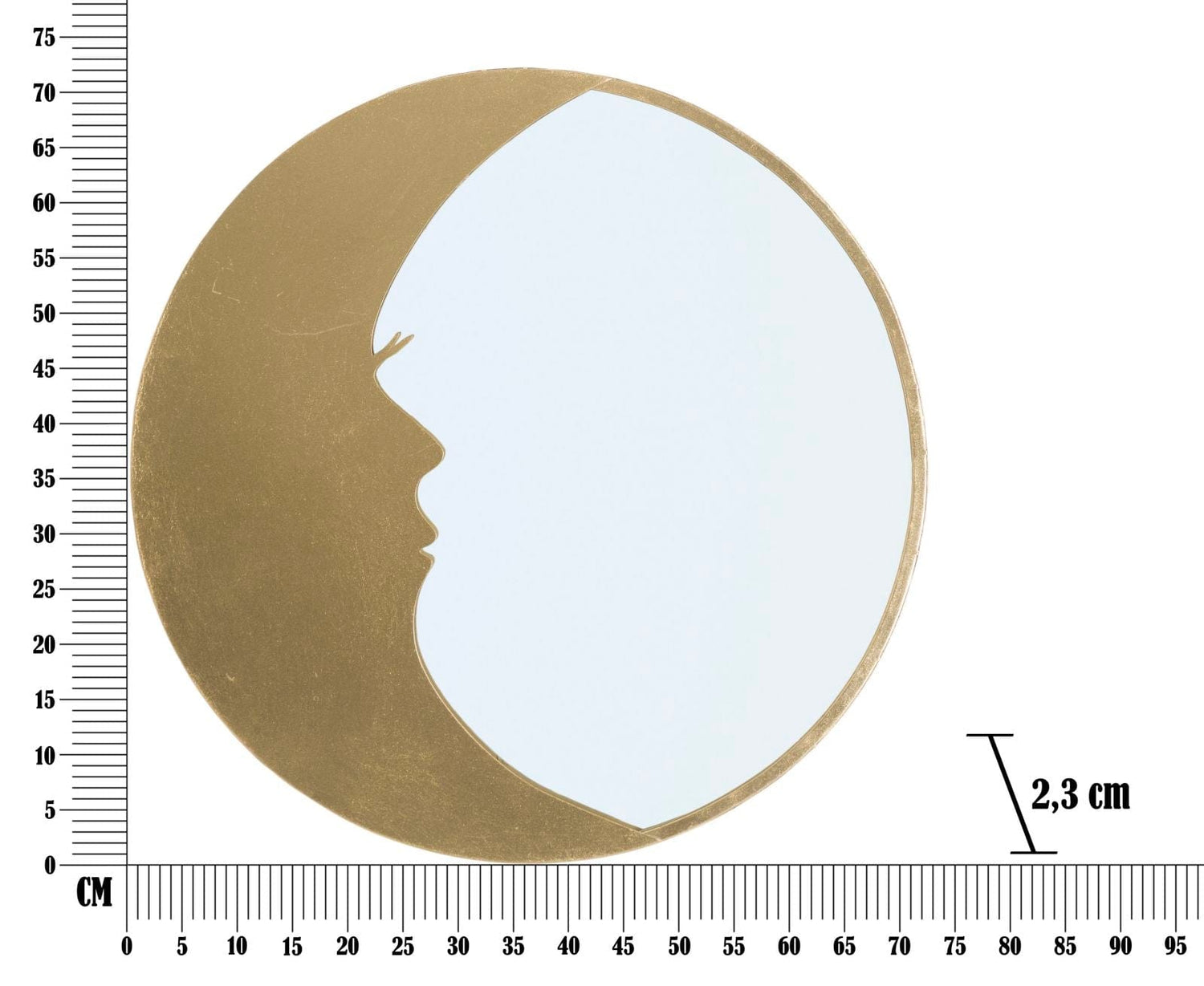Mauro Ferretti WALL MIRROR MOON CM Ø 72,5X2,3