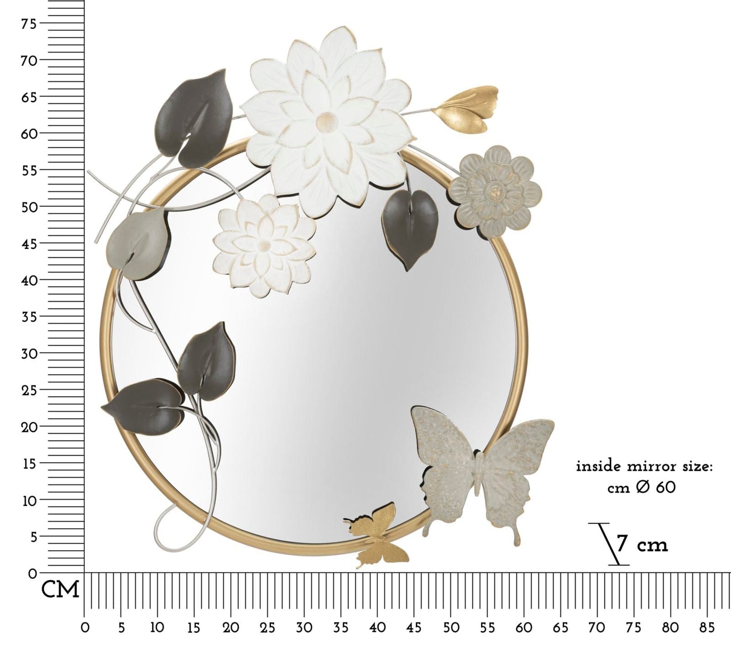 Mauro Ferretti WALL MIRROR TONIS CM 74,9X7X66