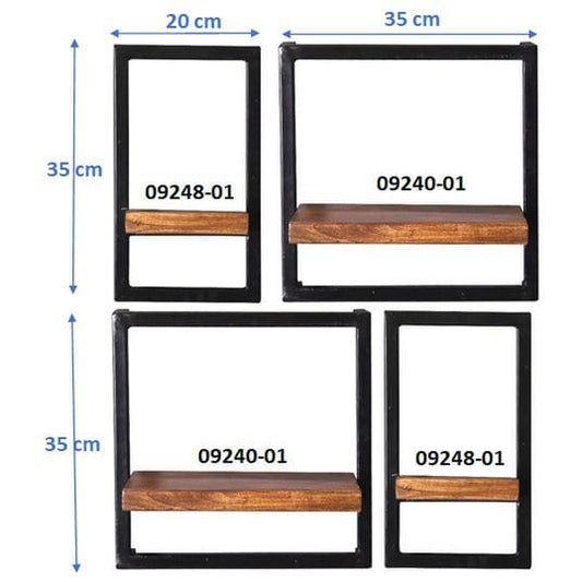 SIT Möbel Im- und Export Wandplankenset, 4 stuks