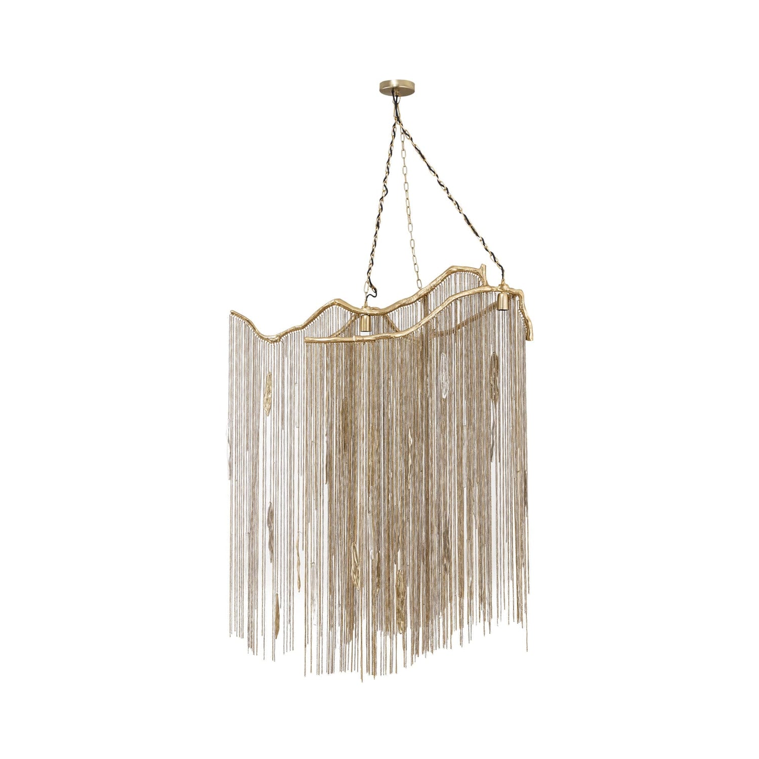 PTMD Wilco Brass gegoten alu hanglamp kettingen breed