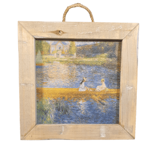 Dutch Mood wooden tile old dutch Renoir the skiff
